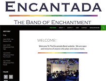 Tablet Screenshot of encantadaband.org